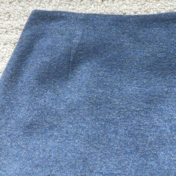 Jacob Vintage Blue Wool Wrap Skirt Size 3 - Picture 3 of 12
